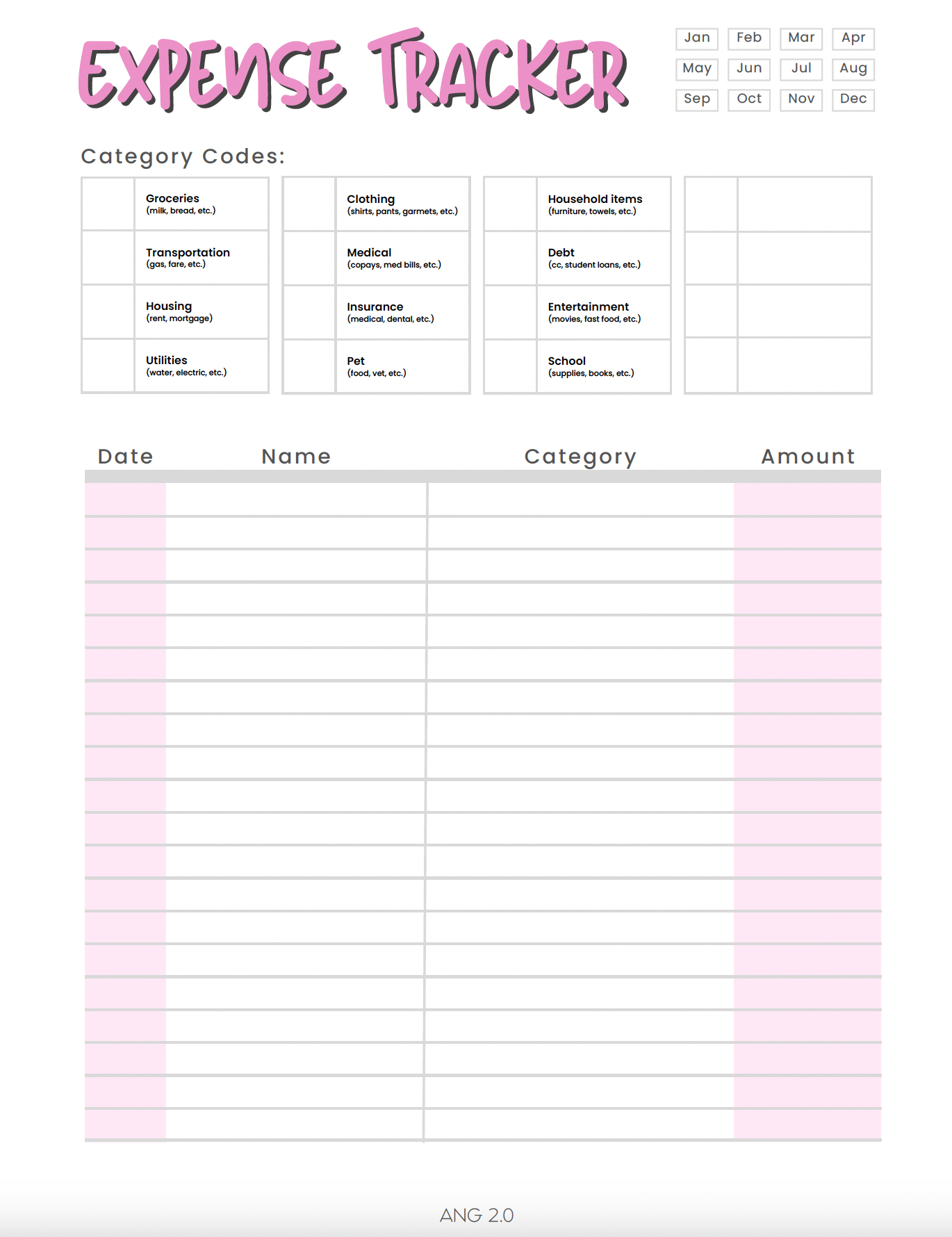 ✨ FREE Expense Tracker PDF ✨